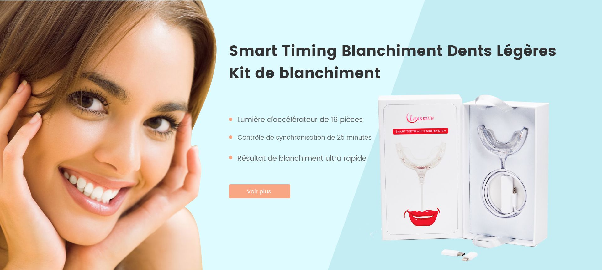 Kit de blanchiment des dents Smart Timing Bleaching Light