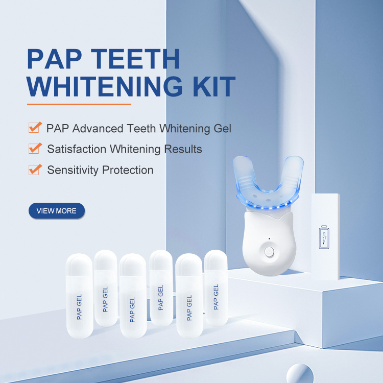 Kits de dosettes de blanchiment des dents avec lumière LED bleue