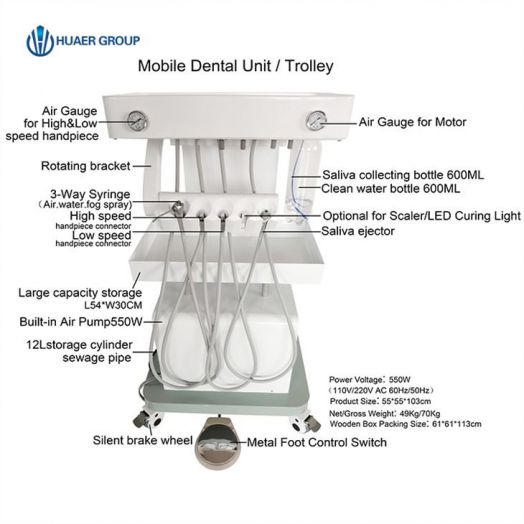Chariot Dentaire Mobile Clinique Dentaire